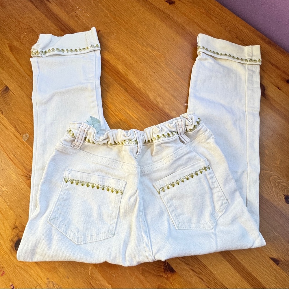 Matilda Jane white jeans size 8